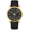 Image de Montre Homme METROPOLITAIN Cadran Noir Bracelet Cuir Noir