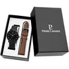 Image de Coffret Homme - Essential 388C439 - Cadran Noir - Bracelet Cuir Brun - Montre Interchangeable