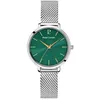 Image de Montre Femme CHOUQUETTE Argenté Cadran Vert Bracelet Acier milanais Argenté 12 MM