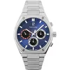 Image de Quartz Homme COPILOTE Argenté Cadran Soleillé Bleu Bracelet Acier Argenté 24M