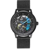 Image de Montre Homme PADDOCK Noir Cadran Noir Bracelet Acier milanais Noir 22 MM