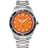 Image de Montre Homme INTI Argenté Cadran Orange Bracelet Acier Argenté 22 MM