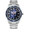 Image de Montre Homme ÉLYSÉE Argenté Cadran Bleu Bracelet Acier Argenté 22 MM