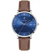 Image de Pieere Lannier Homme INTI Solaire - 208H164 - Cadran Bleu Bracelet Cuir Brun