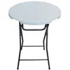 Image de Table haute pliante en plastique Ø 80 cm Lili - blanc
