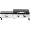 Image de Plancha gaz avec couvercle Rasio - 7.5 KW - 3 brûleurs - Noir
