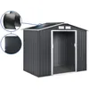 Image de Abri de jardin métal- Vegas- 2.7 m² avec panneaux solaires - Gris