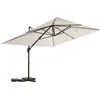 Image de Parasol jardin déporté en aluminium Sky 4 - 3 x 4 m - Ecru