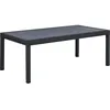 Image de Table jardin en aluminium extensible Lagos - 200/320 x 105 x 76 cm - Noir