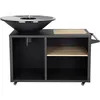 Image de Barbecue plancha brasero à charbon et bois Maréchal - Ø 81 cm - Noir