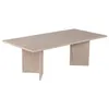 Image de Table basse en bois Sabin - 60 x 119 x 40 cm - Travertin