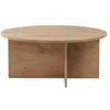 Image de Table basse en bois Soleil - 90 x 90 x 40 cm - Chêne Saphir