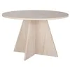 Image de Table à manger en bois Virella - 120 x 120 x 75 cm - Travertin