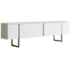 Image de Meuble TV en bois Luxe - 180 x 30 x 50 cm - Or blanc
