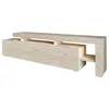 Image de Meuble TV en bois Beliz - 192 x 37 x 53 cm - Travertin