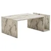 Image de Table basse en bois Memo - 86 x 50 x 32 cm - Marbre Freesia