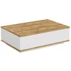 Image de Table basse en bois FR14 - 90 x 60 x 28 cm - Pin atlantiqueBlanc