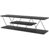 Image de Meuble TV en bois April - 120 x 30 x 33 cm - Gris anthracite