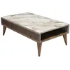 Image de Table basse en bois Milan - 105 x 60 x 34 cm - NoyerBlanc