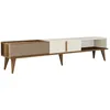 Image de Meuble TV en bois Milan - 180 x 35 x 40 cm - Crème de noix