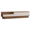 Image de Meuble TV en bois Barko - 160 x 35 x 35 cm - Pin atlantiqueBlanc