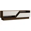 Image de Meuble TV en bois Koza - 160 x 40 x 45 cm - NoyerBlanc