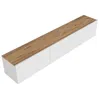 Image de Meuble TV en bois West - 150 x 32 x 30 cm - Pin blanc de lAtlantique