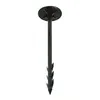 Image de Lot de 10 Piquets fixation toile de paillage 20 cm noirs Plastique rigide