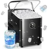 Image de Machine à Glaçons - SANS MARQUE - 14kg en 24h - 8 Glaçons en 6 Minutes - Autonettoyante