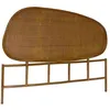 Image de Tête de lit organique en rotin foncé SAMOA 160cm