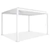 Image de Pergola bioclimatique blanche. aluminium et acier. 3x4m. lames orientables