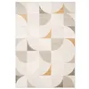 Image de Tapis intérieur motifs rétro poils ras crème 200 x 290cm