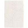 Image de Tapis intérieur motif ethnique arches 160x230cm. poils ras. beige et crème