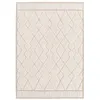 Image de Tapis intérieur motif ethnique berbère 160x230cm poils ras. beige et crème