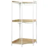 Image de Module dressing dangle blanc avec 4 penderies et 2 étagères. L 80 x P 80 x H 190 cm