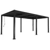 Image de Pergola bioclimatique noir. aluminium et acier. 3x6m. lames orientables