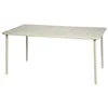 Image de Table de jardin métal 6-8 places. beige. Amelia. 160x90xH72.5cm