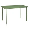 Image de Table de jardin métal 4 places. vert. Amelia. 120x70cm. traitement antirouille. lattes et bords arrondis
