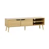 Image de Meuble TV effet frêne. 2 portes. 1 étagère. 160cm