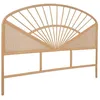 Image de Tête de lit en rotin naturel et cannage. bois clair. bohème. L162 x P3 x H130cm