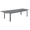 Image de Table de jardin anthracite SEATTLE extensible aluminium. 10 places. 227 / 290 x 100 x 75 cm