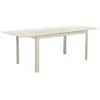 Image de Table de jardin beige SEATTLE extensible aluminium. 8 places. 173 / 236.5 x 100 x 75 cm