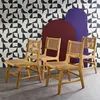 Image de Chaise de jardin bois dacacia et cannage (lot de 4) OCARA