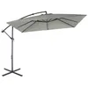 Image de Parasol déporté carré 3x3m - Hardelot 3x3m - kaki - Manivelle anti-retour Toile déperlante Facile à utiliser