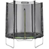 Image de Trampoline rond Ø 180cm vert avec son filet de protection - Cassiopée - Trampoline de jardin 2m Qualité PRO. Normes EU.