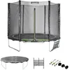 Image de Trampoline 250 cm. vert. avec filet de protection. bâche. filet pour chaussures. kit d ancrage