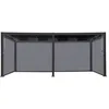 Image de Pergola bioclimatique en aluminium. lames orientables 3x6m + 4 stores 3m TRIOMPHE anthracite