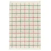 Image de Tapis intérieur shaggy motif quadrillage multicolore avec franges Edward 80x150cm