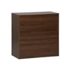 Image de Commode. module de rangement décor bois noyer 3 tiroirs - Kompo