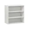 Image de Etagère. bibliothèque. module de rangement décor bois blanc 2 étagères L 70 x P 35 x H 70cm - Kompo